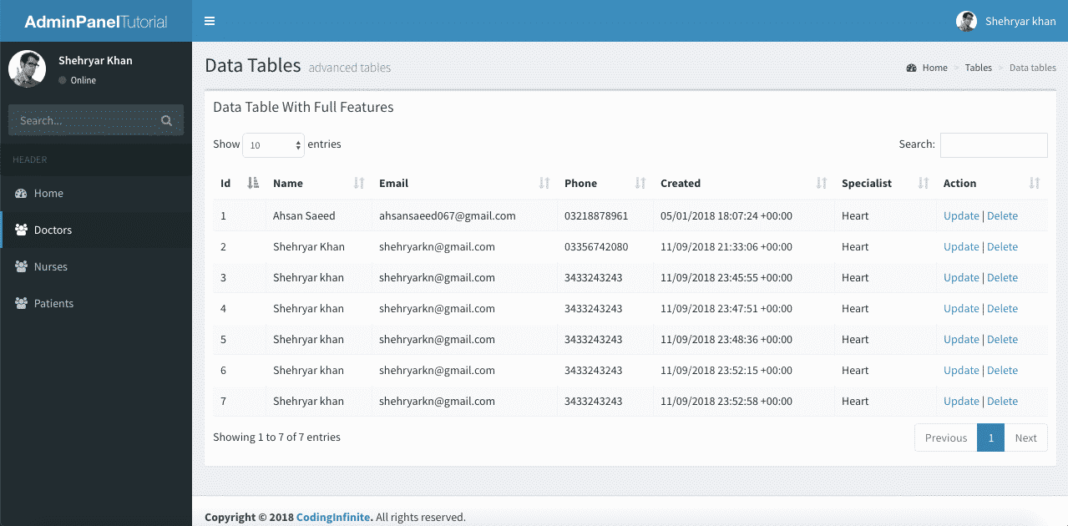 CRUD Operations In Asp Core MVC Coding Infinite