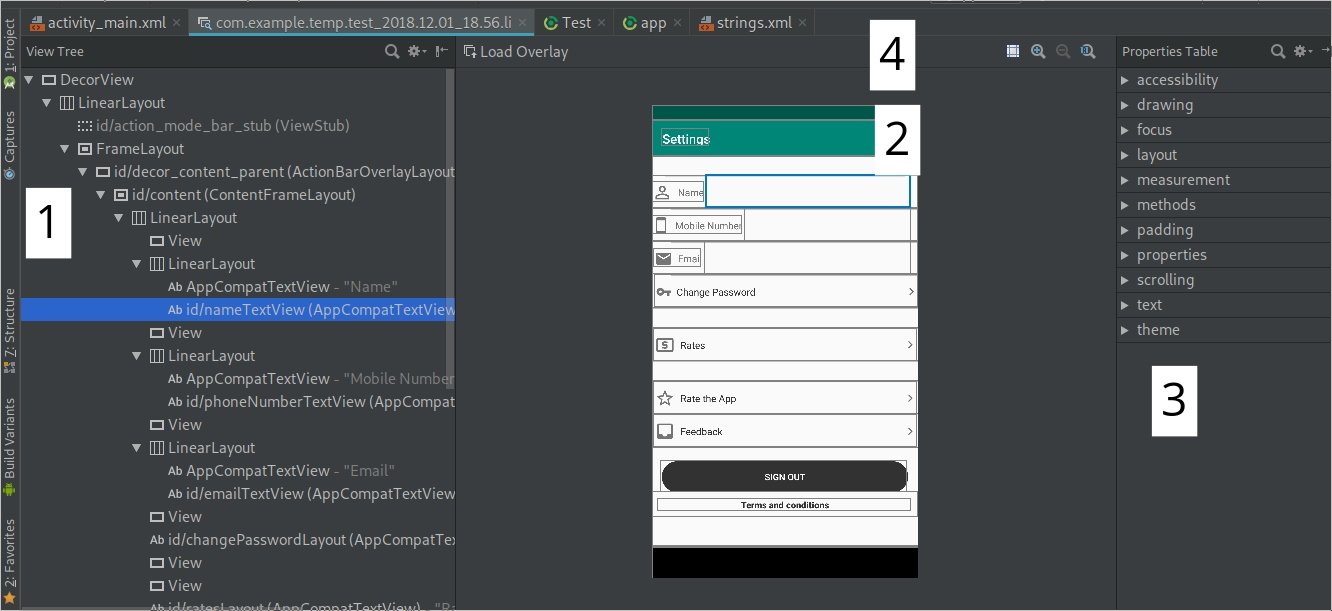 Android Layout Inspector
