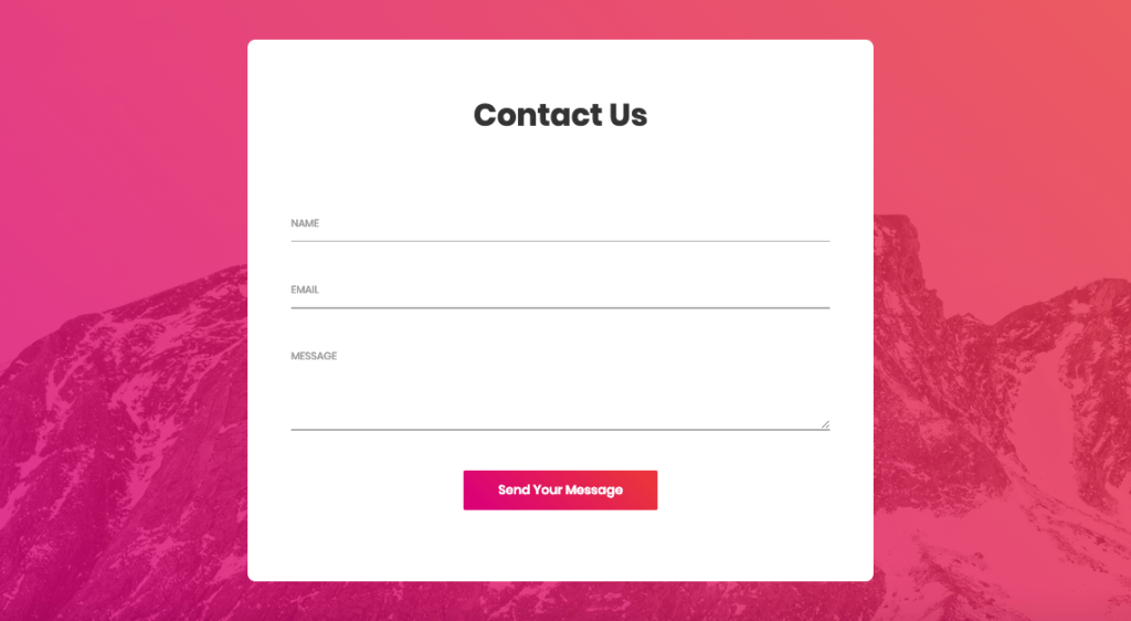 Email Sending Contact Form