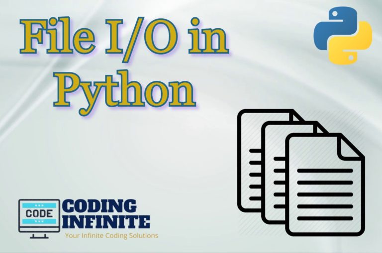 File I/O in Python – Read and Write Files Tutorial