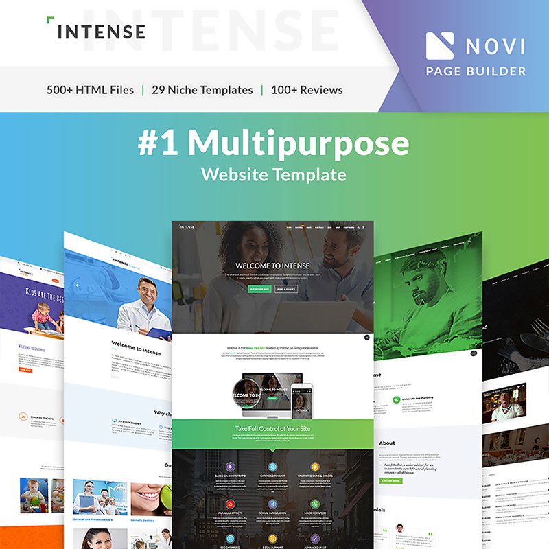 Multipurpose Website Template Intense