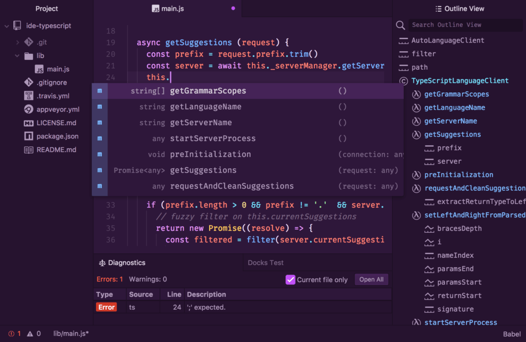 Ide atom python настройка