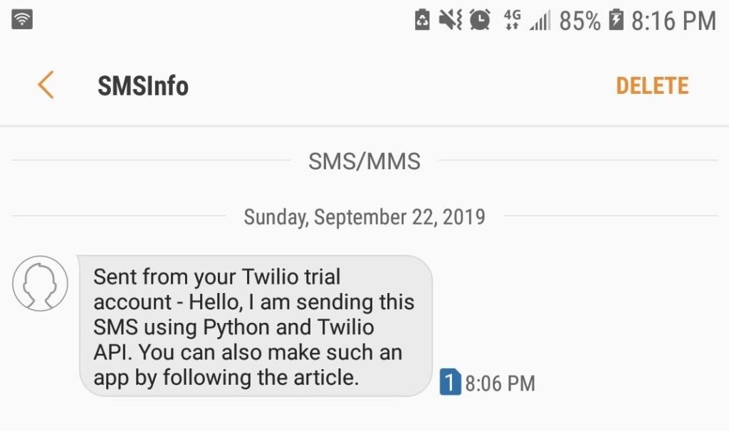 Sending SMS Using Python And Twilio API Tutorial