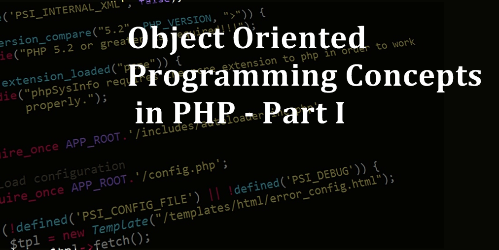 object oriented programming in php