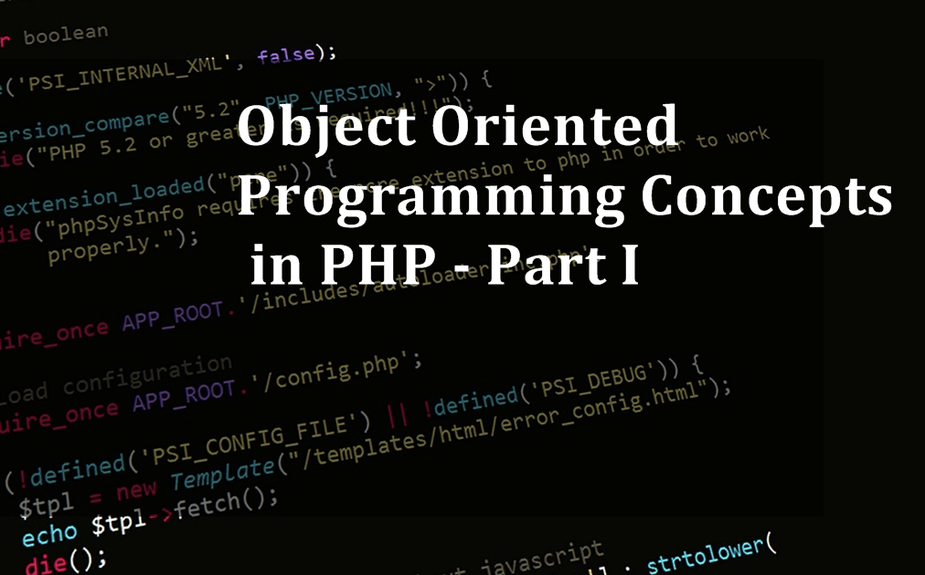 object oriented programming in php