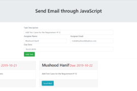 Send Email through javascript