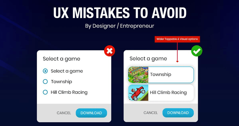 Web UX Mistakes