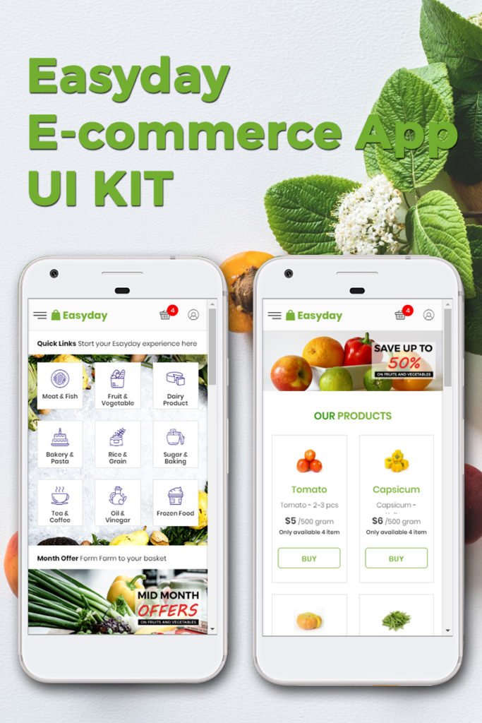 EASYDAY E-COMMERCE APP KIT APP TEMPLATE