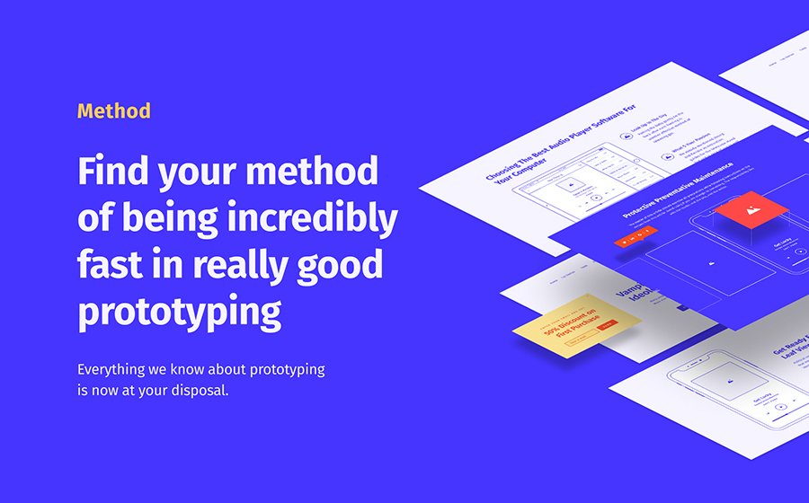 Method Wireframe Kit 2 Sketch Template