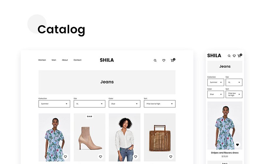 Shila Ecommerce Sketch Template