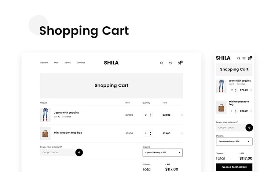 Shila Ecommerce Sketch Template